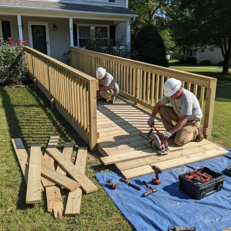 Deck Ramp Installation