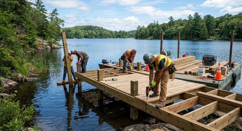 Pond Dock Construction in Alpharetta, GA
